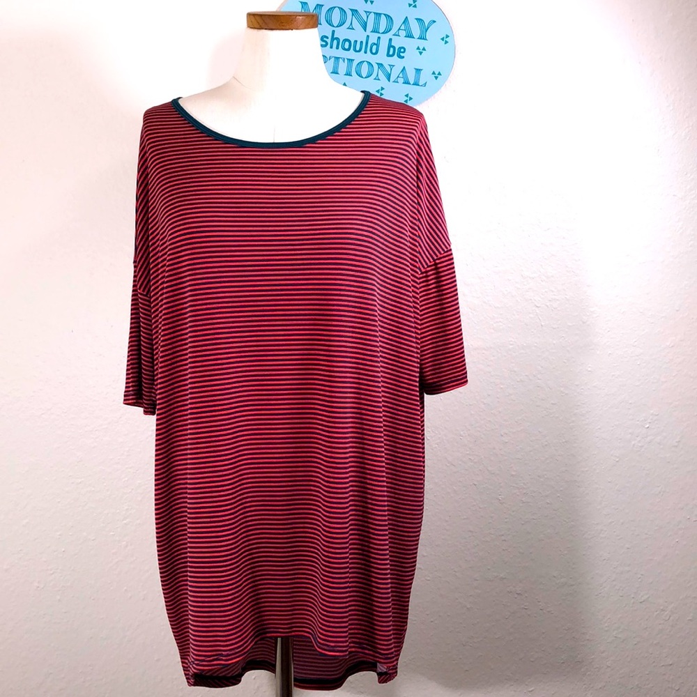 Lularoe Irma High-Low Tunic Tee Stripes